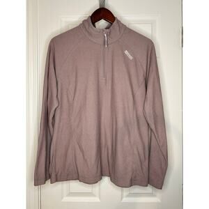Regatta Quarter Zip Pullover Womens XL Pink Lightweight Outdoor Hiking Top
